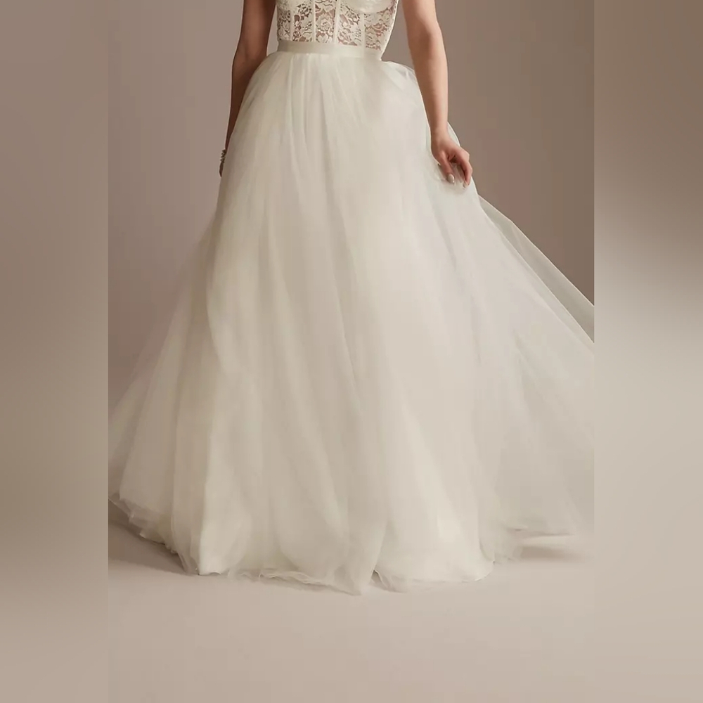 New long tulle skirt from Bridal shop.  Size 4.  Hand shirred.